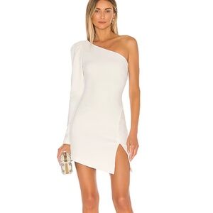 NWT Michael Costello x REVOLVE Fabian Mini Dress in Ivory XS